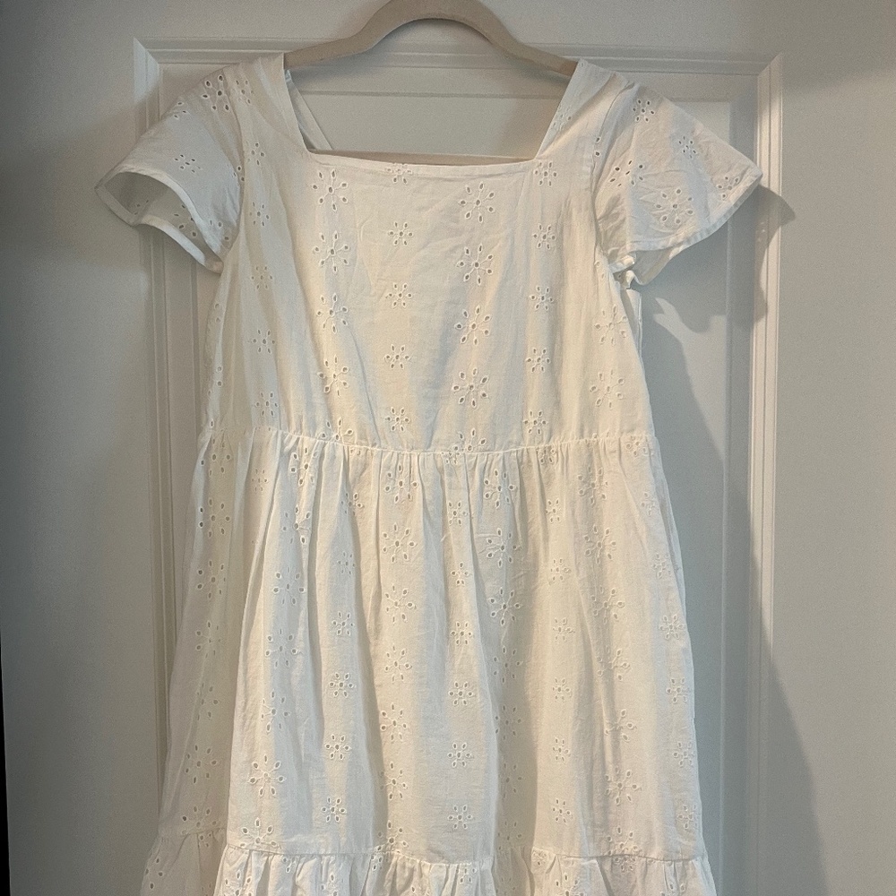 H&M Girls' Eyelet Ruffled Dress